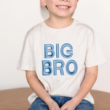 Load image into Gallery viewer, Big Bro Embroidered Patch Short Sleeve T-Shirt - Family Fun