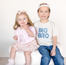 Load image into Gallery viewer, Big Bro Embroidered Patch Short Sleeve T-Shirt - Family Fun