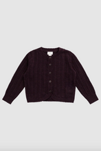 Load image into Gallery viewer, Maxine Knitted Cardigan - Blackcurrant