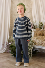 Load image into Gallery viewer, Organic Cotton Waffle Leith Long Sleeve - Dreamer Stripe Captain