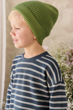 Load image into Gallery viewer, Organic Cotton Waffle Leith Long Sleeve - Dreamer Stripe Captain