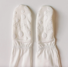 Load image into Gallery viewer, Print Layette Ruffle Footie With 2 Way Zipper - Natural Hippo