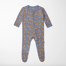 Load image into Gallery viewer, Print Footie With 2 Way Zipper - Moonlight Tiger