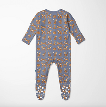 Load image into Gallery viewer, Print Footie With 2 Way Zipper - Moonlight Tiger