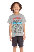 Load image into Gallery viewer, Brooklyn Streaky Grey Short Sleeve Shirt