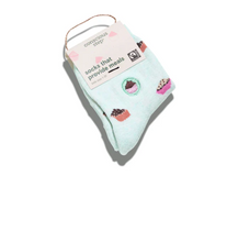 Load image into Gallery viewer, Kids Socks That Provide Meals Blue Cupcakes