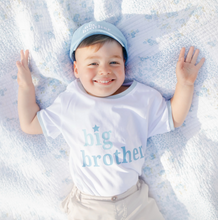 Load image into Gallery viewer, Little/Big Brother Baseball Hat Blue