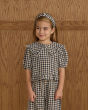 Load image into Gallery viewer, Prairie Blouse Navy Check