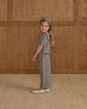 Load image into Gallery viewer, Prairie Blouse Navy Check