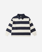Load image into Gallery viewer, Rugby Polo Navy Stripe