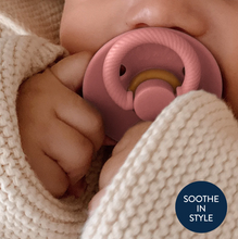 Load image into Gallery viewer, Itzy Soother Natural Rubber Paci Sets Blossom + Rosewood