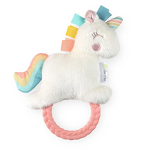 Load image into Gallery viewer, Ritzy Rattle Pal Plush Rattle Pal With Teether Unicorn