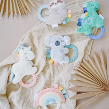 Load image into Gallery viewer, Ritzy Rattle Pal Plush Rattle Pal With Teether Unicorn