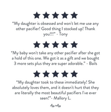 Load image into Gallery viewer, Sweetie Soother Pacifier Sets 2 Pack Pink Bows