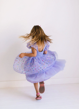 Load image into Gallery viewer, Olivia Dress In Purple Confetti