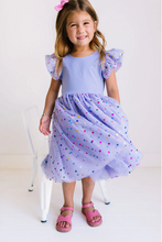 Load image into Gallery viewer, Olivia Dress In Purple Confetti