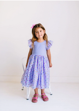 Load image into Gallery viewer, Olivia Dress In Purple Confetti