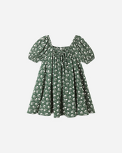 Load image into Gallery viewer, Sabrina Mini Dress - Green Ditsy
