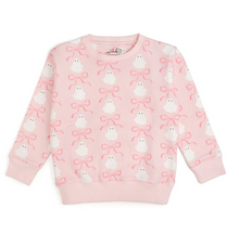 Load image into Gallery viewer, Coquette Ghost Halloween Sweatshirt Pink