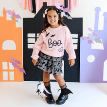 Load image into Gallery viewer, Boo Bat Halloween Knit Sweater Pink