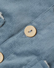 Load image into Gallery viewer, Corduroy Hooded Jacket - Ocean