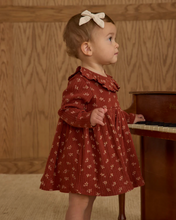 Load image into Gallery viewer, Ruffle Collar Dress - Ruby Ditsy