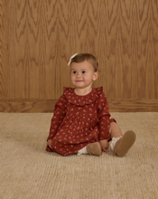 Load image into Gallery viewer, Ruffle Collar Dress - Ruby Ditsy