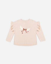 Load image into Gallery viewer, Ruffle Long Sleeve Tee - Peace