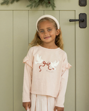 Load image into Gallery viewer, Ruffle Long Sleeve Tee - Peace