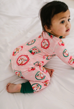 Load image into Gallery viewer, Zippy Bamboo Baby Pajama In Reindeer