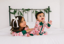 Load image into Gallery viewer, Zippy Bamboo Baby Pajama In Reindeer