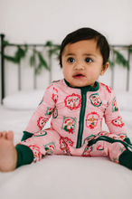 Load image into Gallery viewer, Zippy Bamboo Baby Pajama In Reindeer
