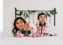 Load image into Gallery viewer, Zippy Bamboo Baby Pajama In Reindeer