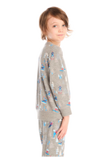 Load image into Gallery viewer, Allover Ski Slope Light Weight Sweatshirt - Grey