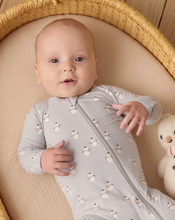 Load image into Gallery viewer, Bamboo Zip Footie - Snowmen