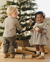 Load image into Gallery viewer, Callie Dress - Forest Check