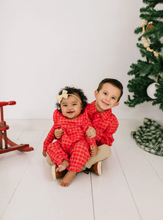 Load image into Gallery viewer, Boys Button Down in Red Picnic Plaid