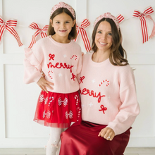Load image into Gallery viewer, Coquette Merry Christmas Knit Sweater