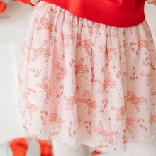 Load image into Gallery viewer, Candy Cane Bow Printed Tutu