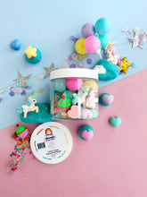 Load image into Gallery viewer, Unicorn Party (Cotton Candy) Dough-To-Go Play Kit