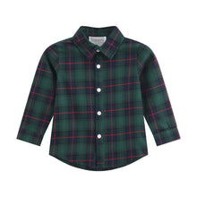 Load image into Gallery viewer, Blue, Green, Red Plaid Dress Shirt
