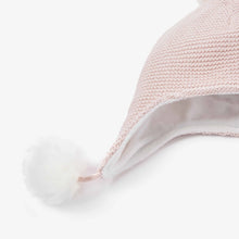 Load image into Gallery viewer, Aviator Hat Pom - Pink 3-9M