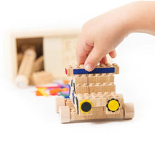 Load image into Gallery viewer, Eco-Bricks Bamboo 24 Pieces + Felt