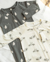 Load image into Gallery viewer, Bamboo Zip Footie - Bats