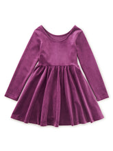Load image into Gallery viewer, Velour Ballet Dress - Purple