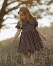 Load image into Gallery viewer, plaid girls dress with peter pan collar