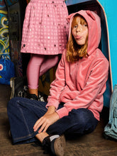 Load image into Gallery viewer, Cat Ears Velour Hoodie - Mauve Glow