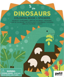Dinosaur Coloring Book & Stickers