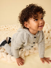 Load image into Gallery viewer, Creature Comfort Baby Cardigan - Med Heather Grey