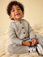 Load image into Gallery viewer, Creature Comfort Baby Cardigan - Med Heather Grey